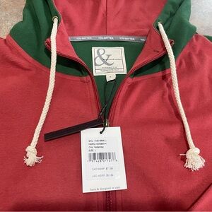 Red and Green Women's Hoodie